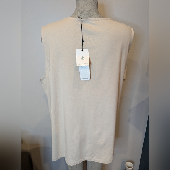 NWT Neon Buddha everyday cotton Tank Top in stone Size 3x - Picture 4 of 10